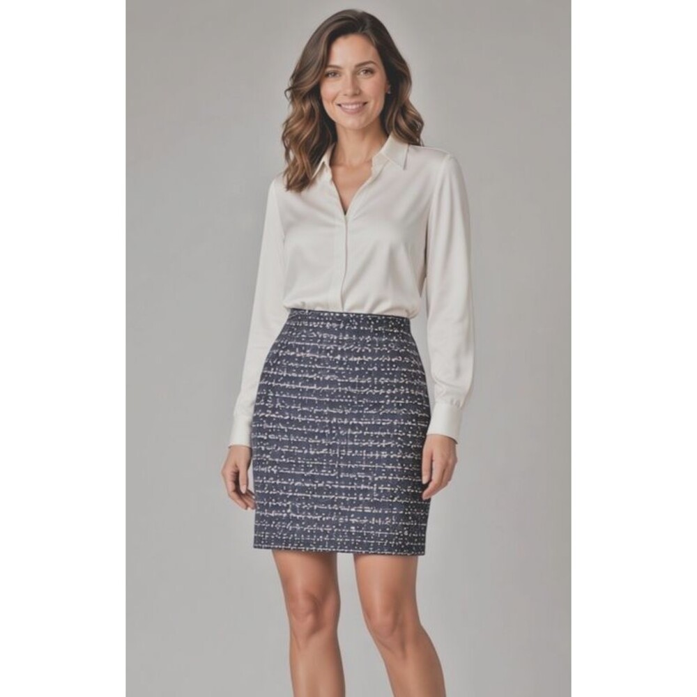 Ann Taylor Loft Women’s Multicolor Tweed Pencil Skirt Size 14